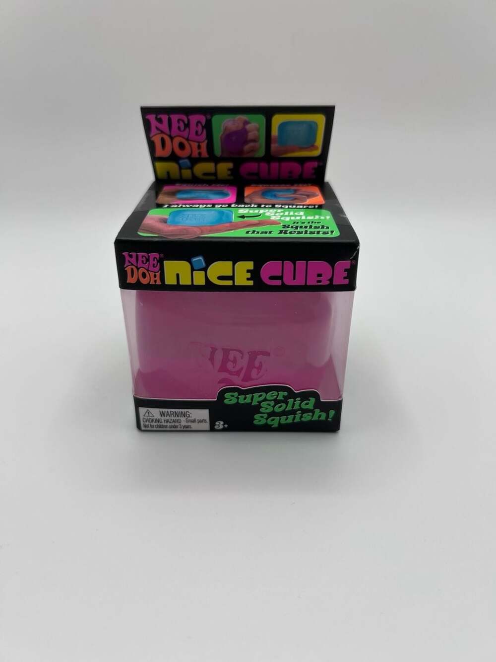 Schylling NeeDoh Nice Cube Squishy Fidget Toy (Pink)